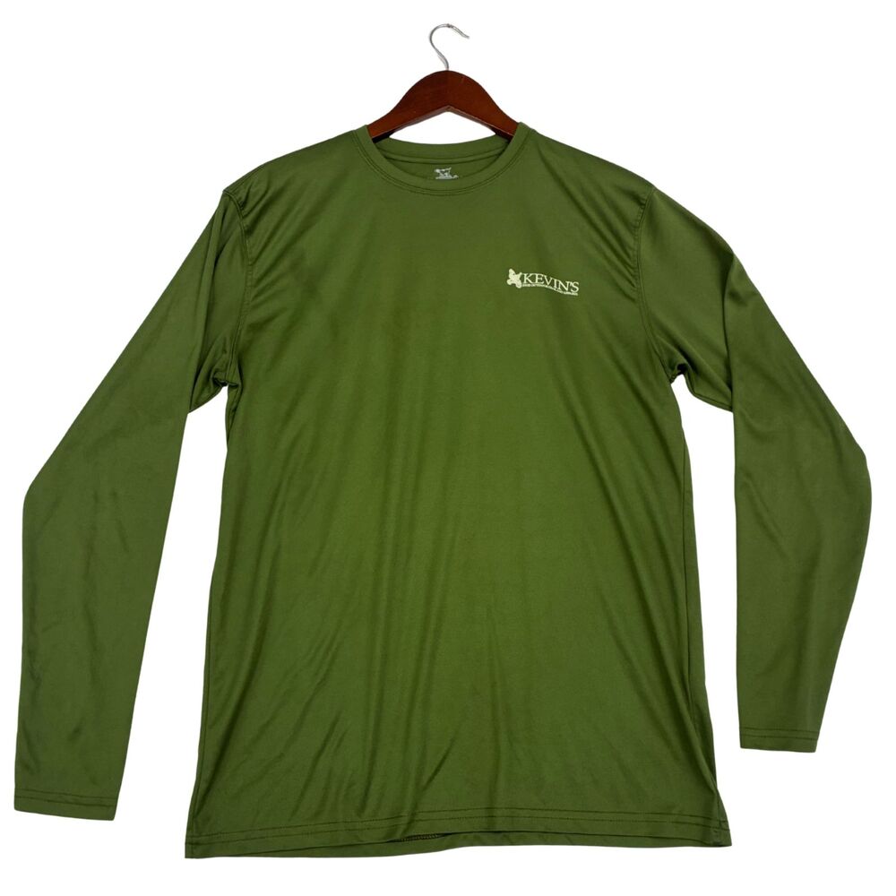 Kevin's Fine Outdoor Gear Men's L Green Long Sleeve Performance Hunting Shirt